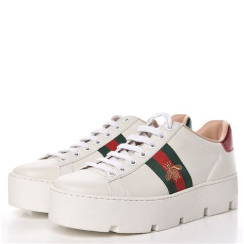 platform gucci sneakers women|embroidered sneakers gucci.